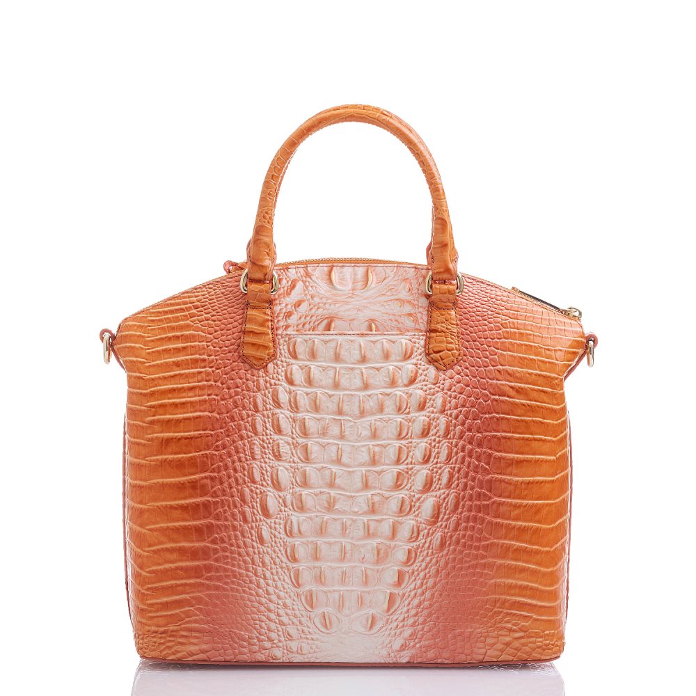 Brahmin | Women's Large Duxbury Satchel Sherbert Ombre Melbourne