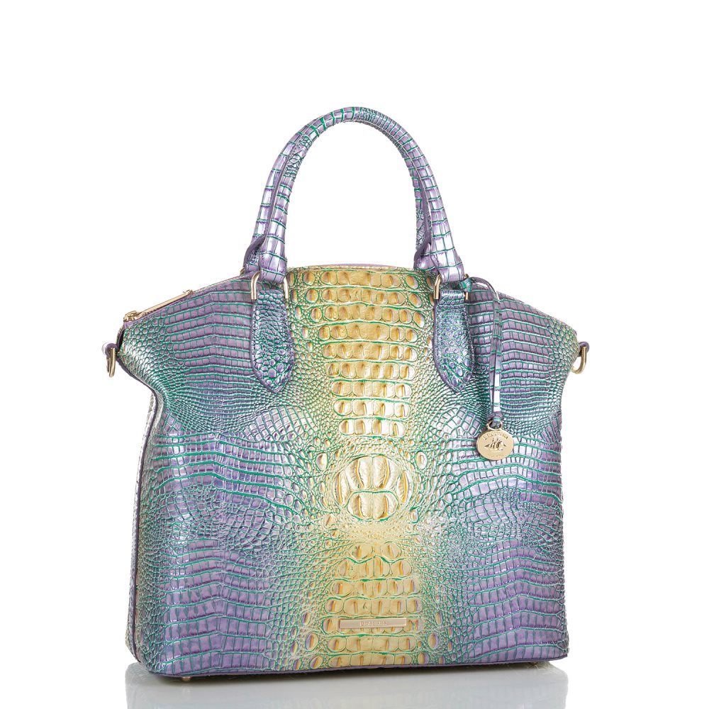 Brahmin | Women's Large Duxbury Satchel Viola Ombre Mini Melbourne