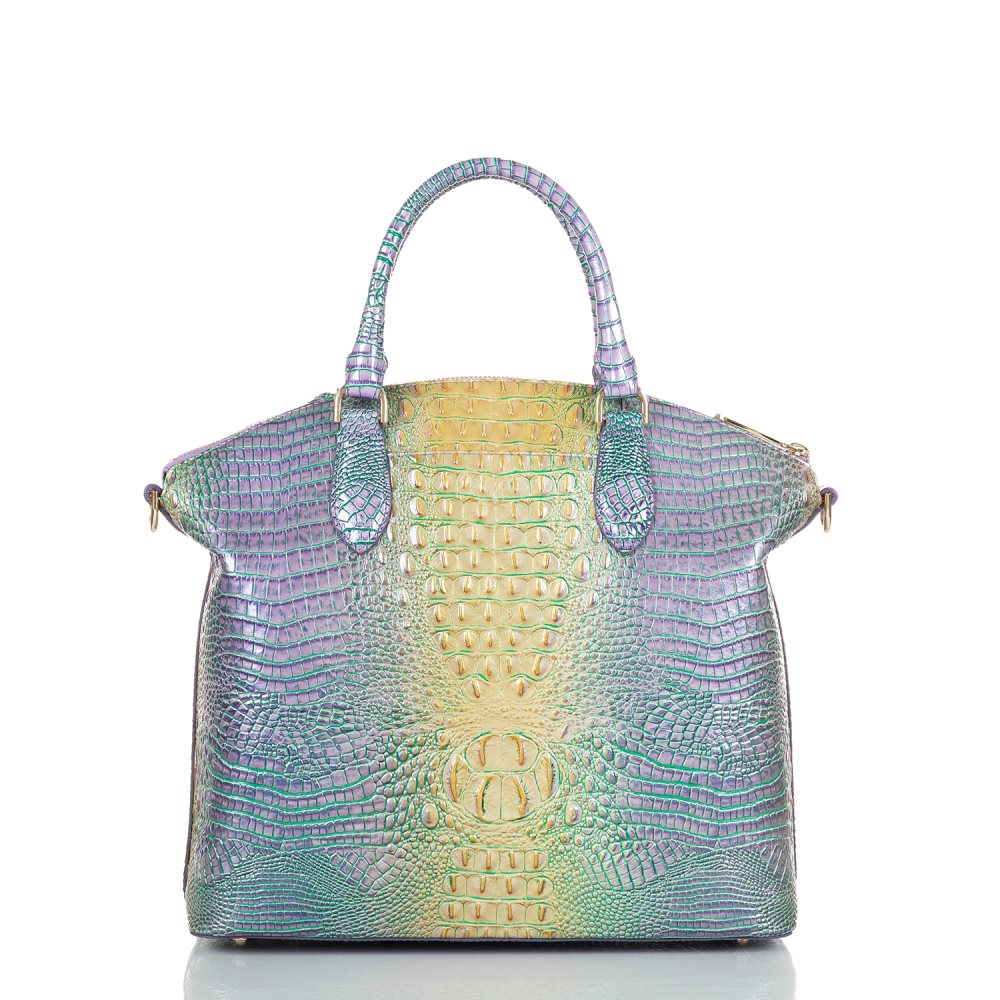 Brahmin | Women's Large Duxbury Satchel Viola Ombre Mini Melbourne