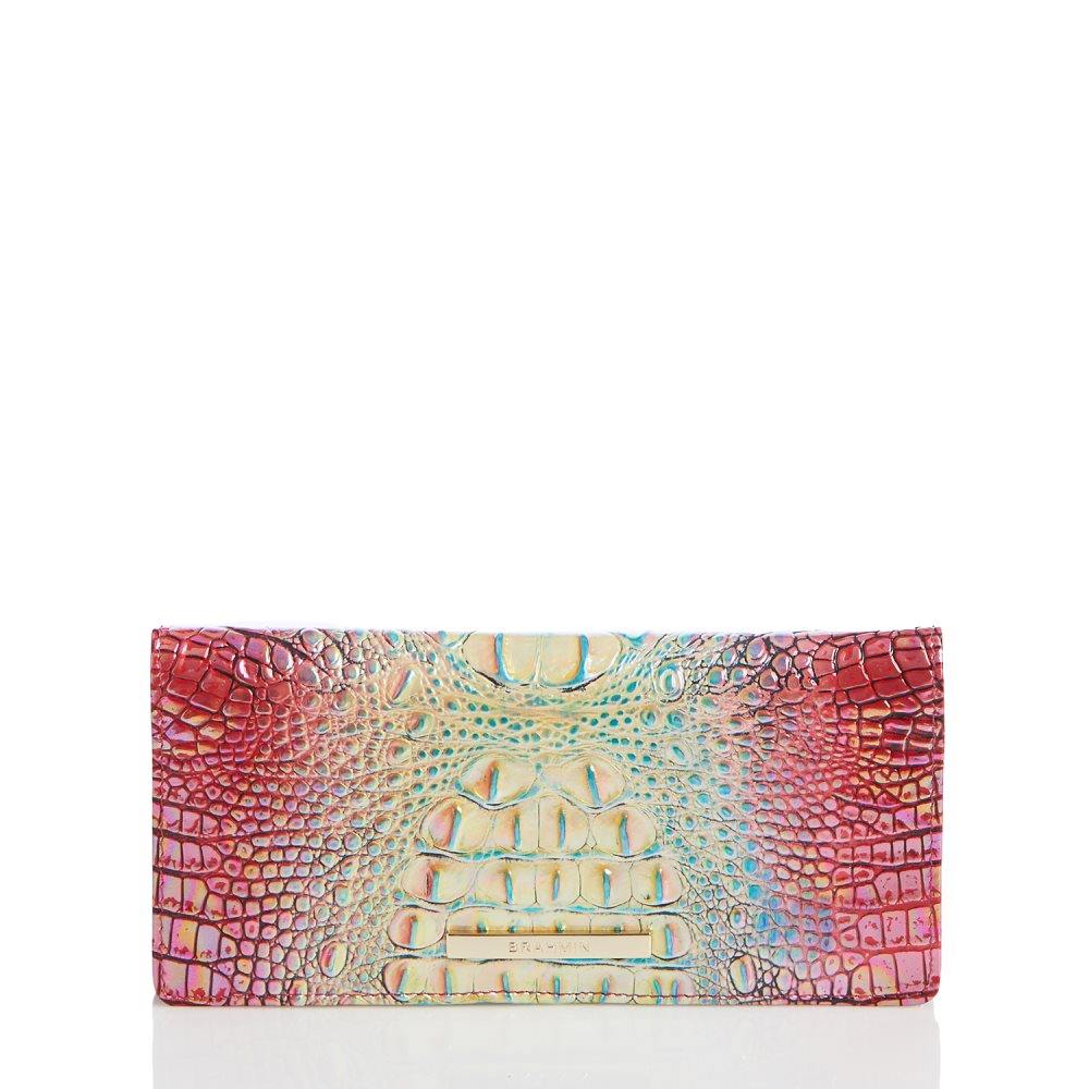 Brahmin | Women's Ady Wallet Dragonfruit Ombre Mini Melbourne - Click Image to Close