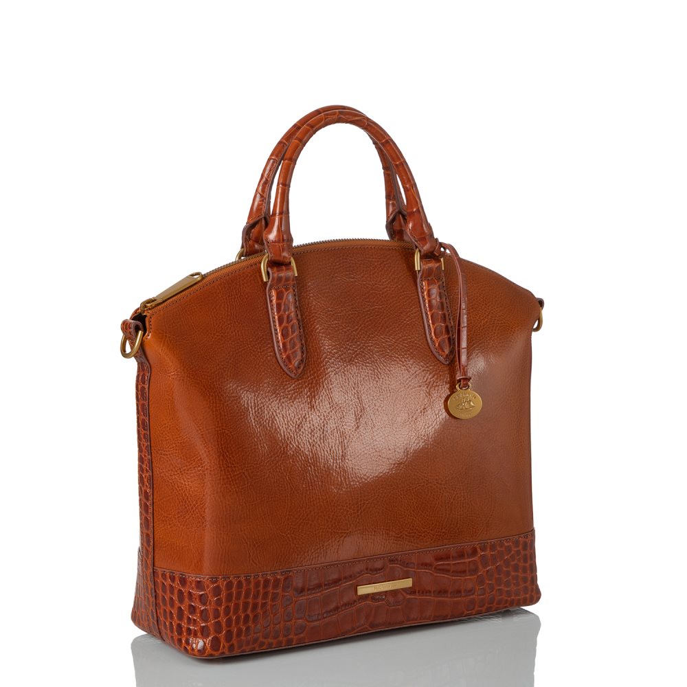 Brahmin | Women's Large Duxbury Satchel Butterscotch Laurence