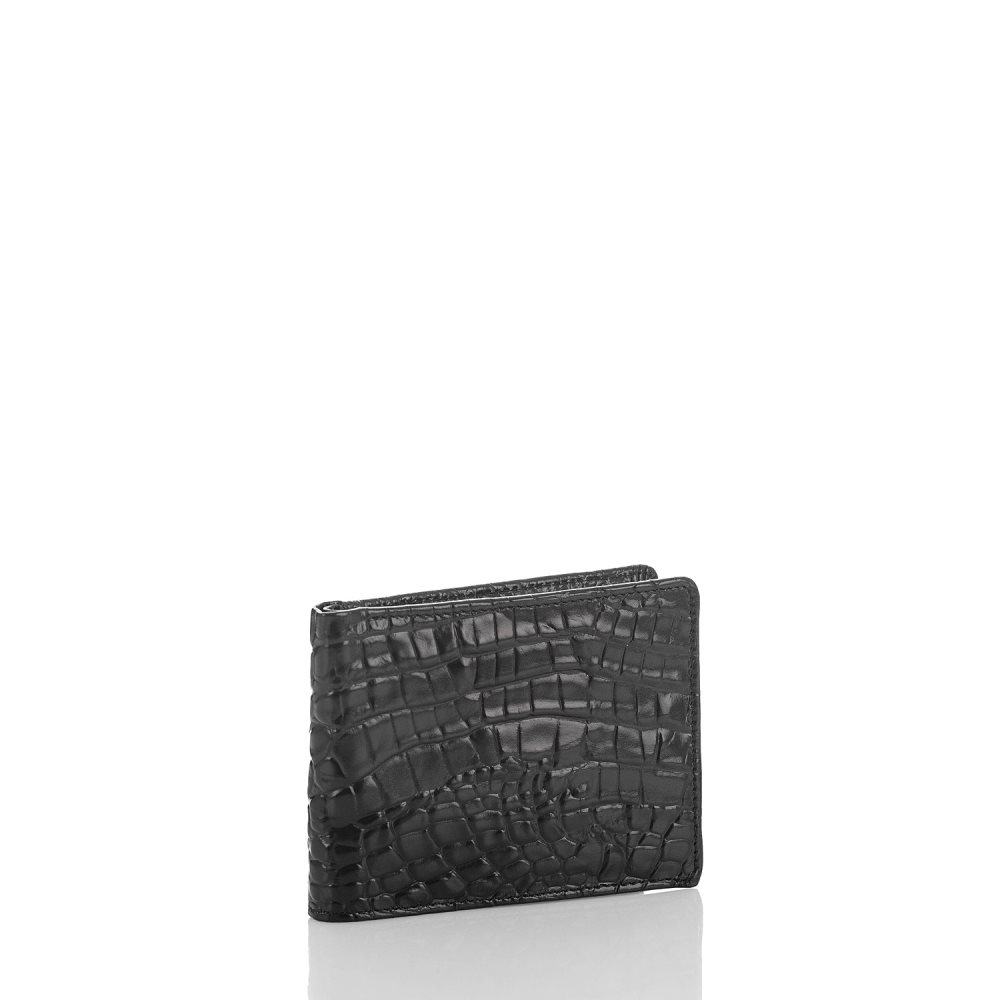 Brahmin | Men's Black Leather Billfold Wallet | Black Melbourne