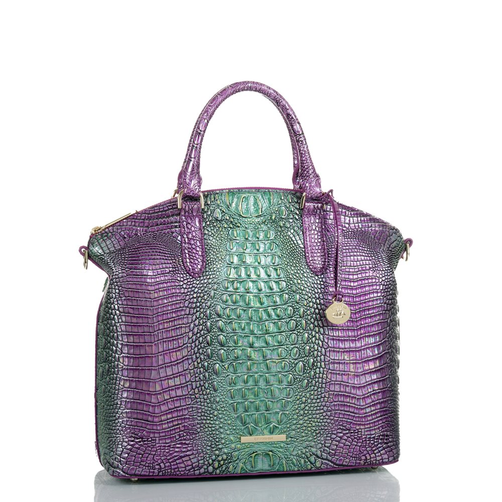 Brahmin | Women's Large Duxbury Satchel Hyacinth Ombre Mini Melbourne