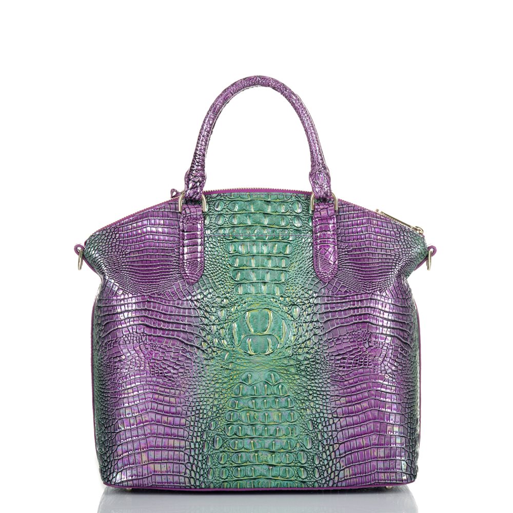 Brahmin | Women's Large Duxbury Satchel Hyacinth Ombre Mini Melbourne