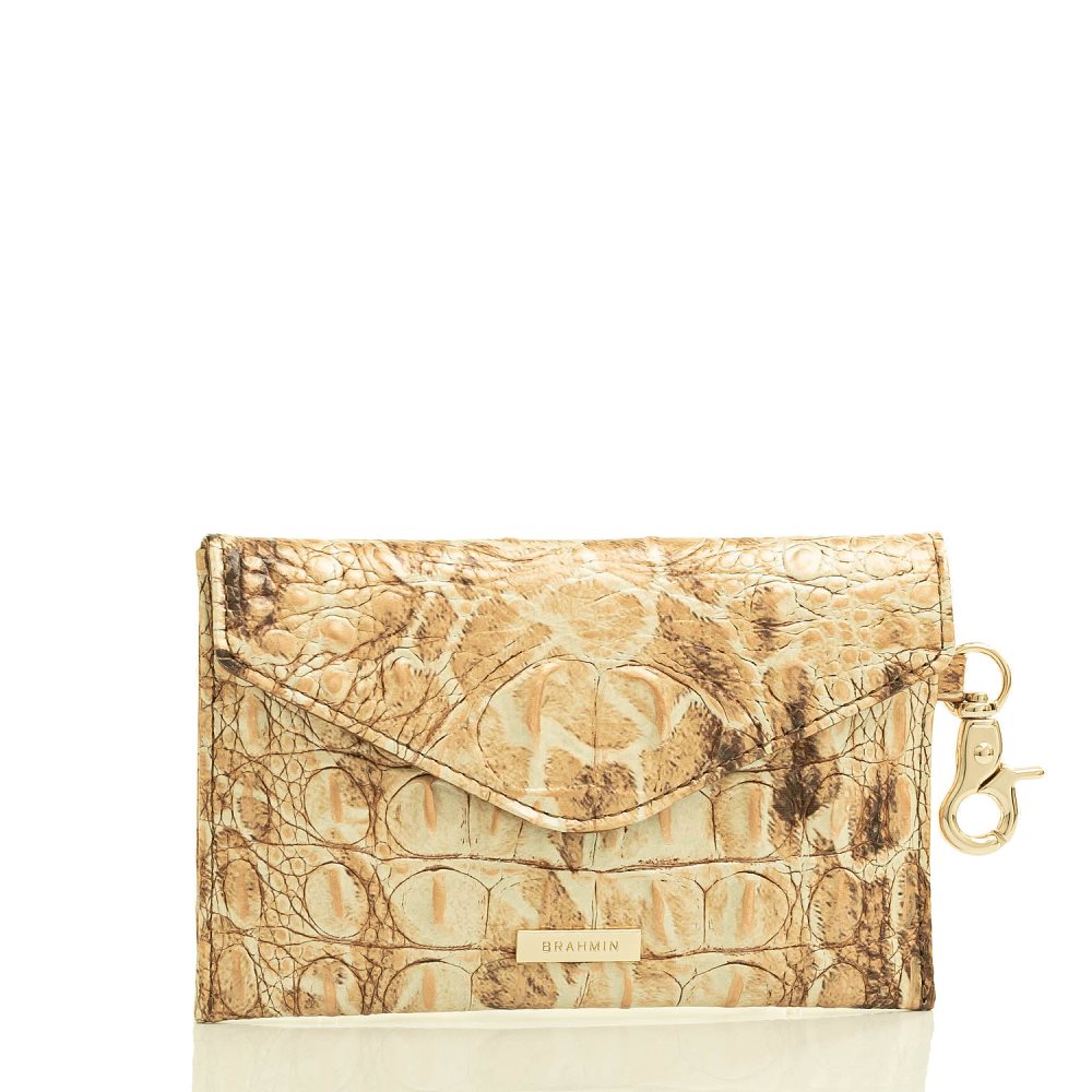 Brahmin | Women's Mini Envelope Case Camel Safari Melbourne