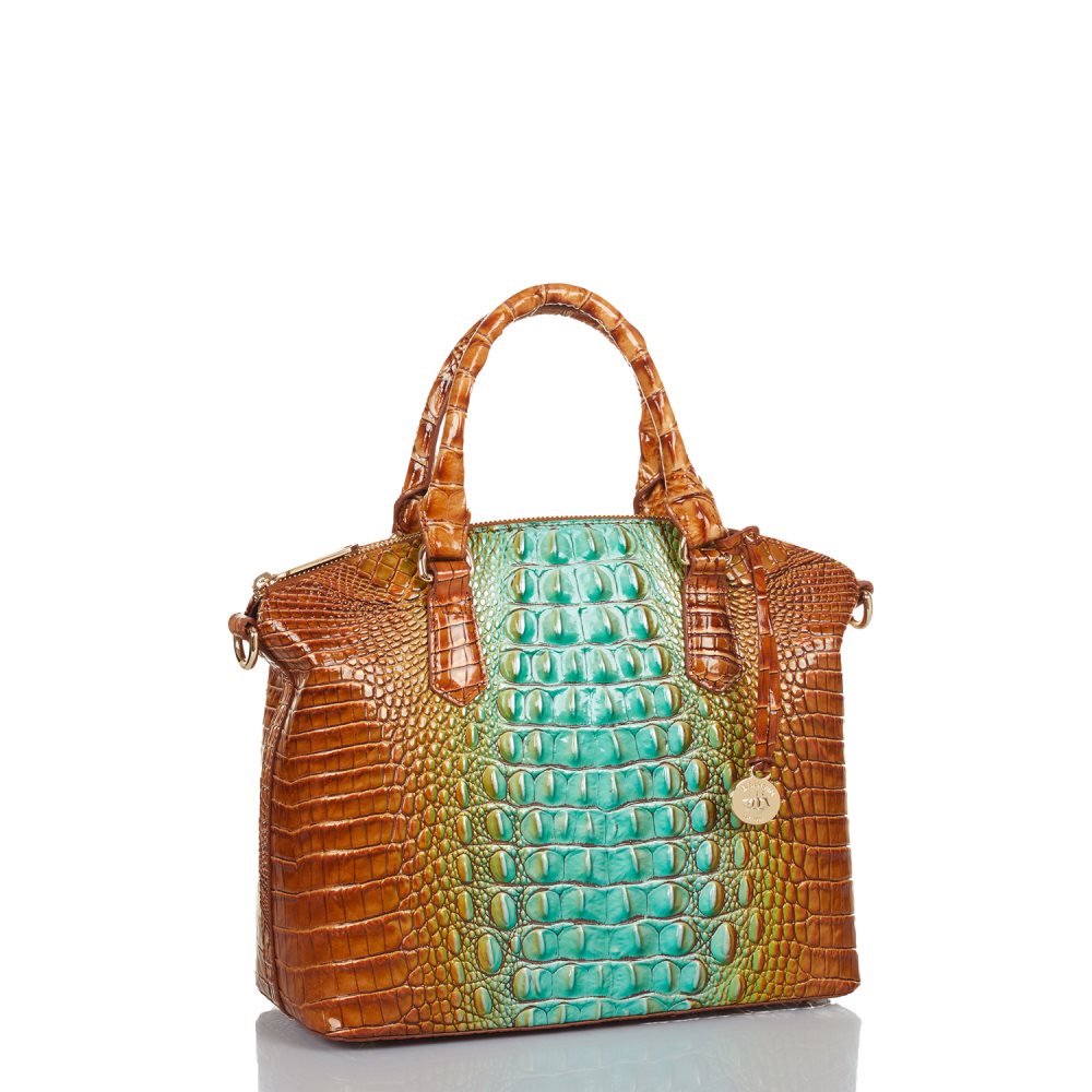 Brahmin | Women's Duxbury Satchel Cactus Ombre Melbourne