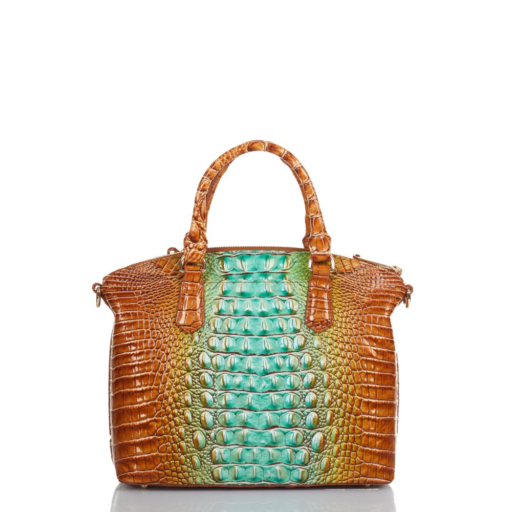 Brahmin | Women's Duxbury Satchel Cactus Ombre Melbourne