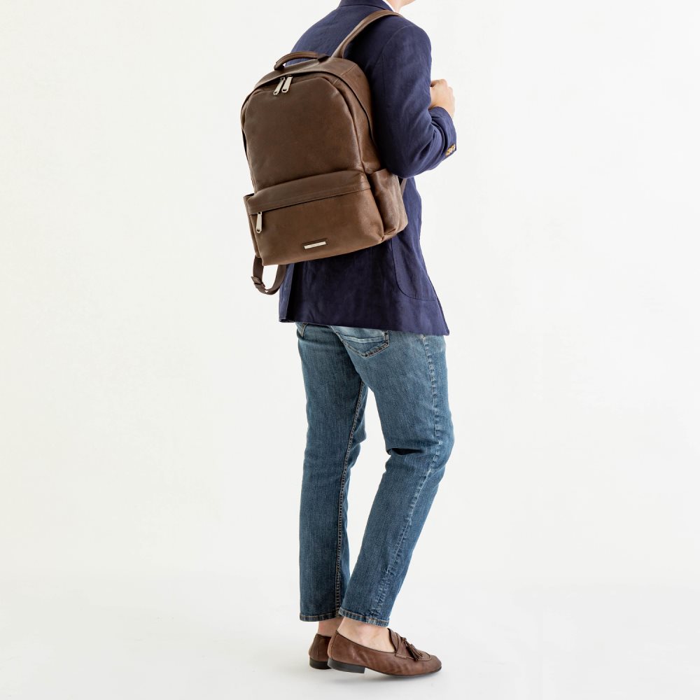 Brahmin | Men's Marcus Backpack Cocoa Brown Manchester