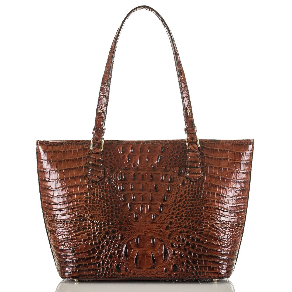 Brahmin | Women's Medium Asher Tote Handbag | Pecan Melbourne