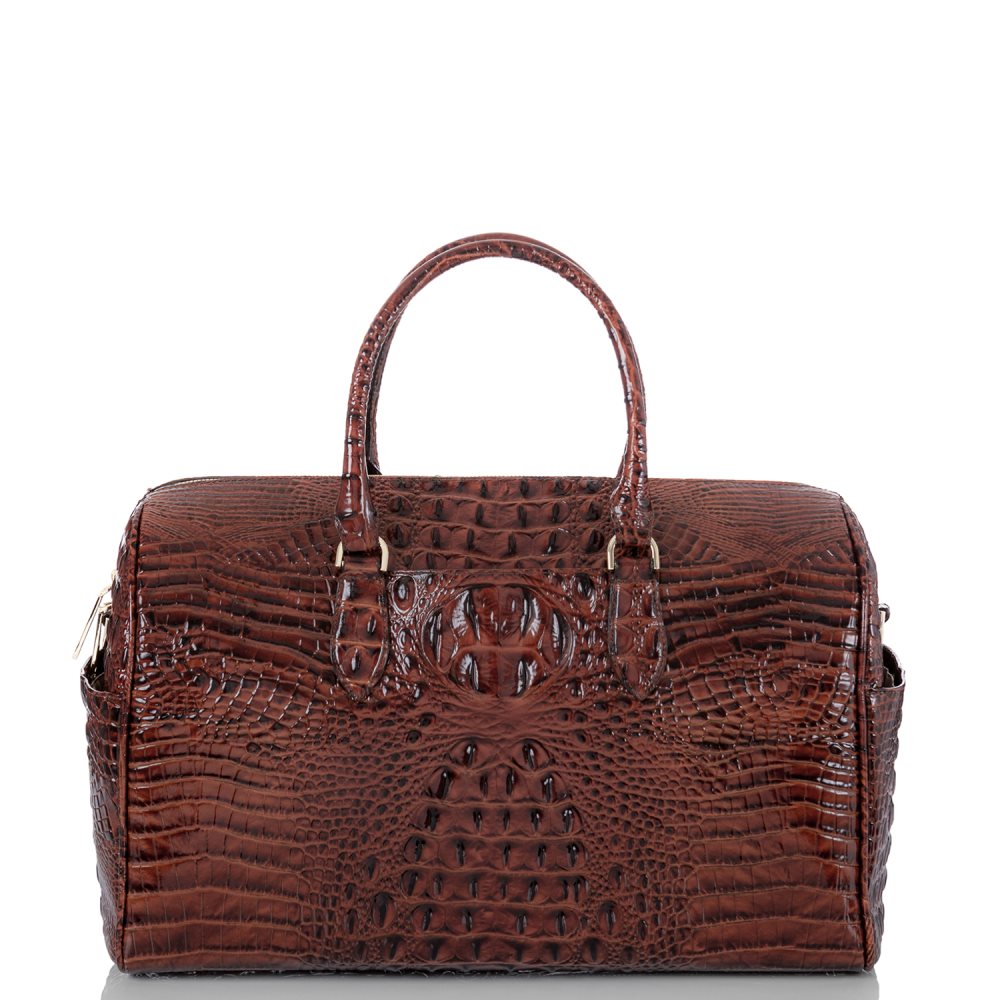 Brahmin | Women's Spencer | Brown Leather Weekend Duffle Bag